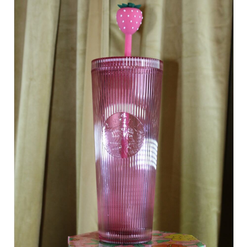 Starbucks Strawberry 24oz Cold Cup BNWT